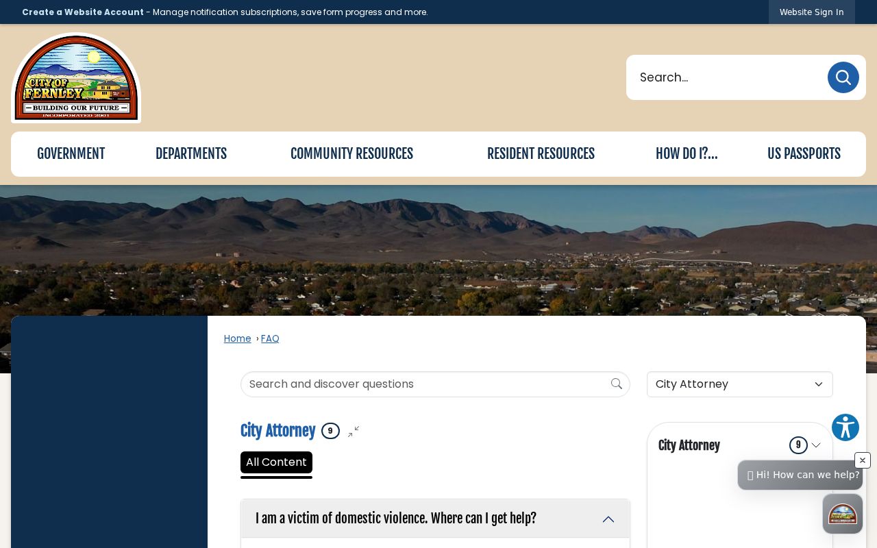 City of Fernley court and warrant FAQ